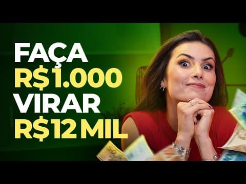 COMO MULTIPLICAR SEU DINHEIRO COM O MENOR RISCO HOJE! Mil reais em 12 mil!