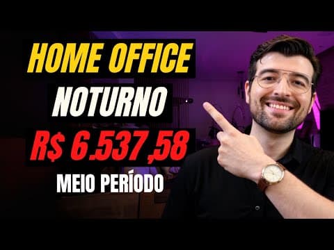 TOP 5 Empresas HOME OFFICE Para Trabalhar Meio PERÍODO em Casa A NOITE