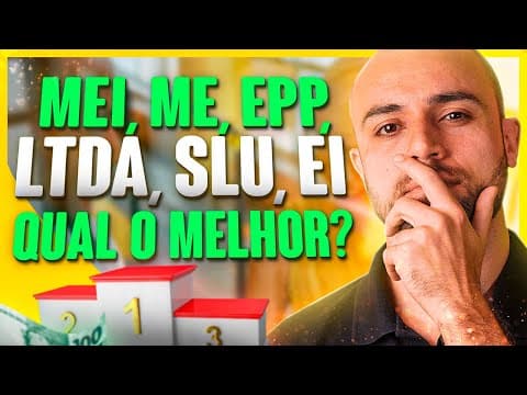 🥇 Melhor Tipo de EMPRESA para Abrir SOZINHO (Sem Sócios) | MEI, ME, EPP, EIRELI, SLU, EI