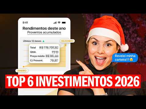 TOP 6 INVESTIMENTOS DE 2026! para iniciantes